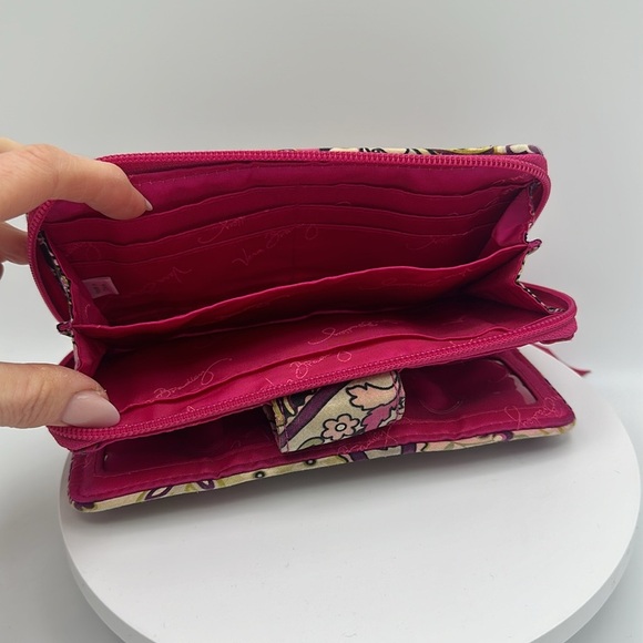 VERA BRADLEY “Very Berry” Quilted Turnlock Wallet (Retired Pattern) - Picture 6 of 6